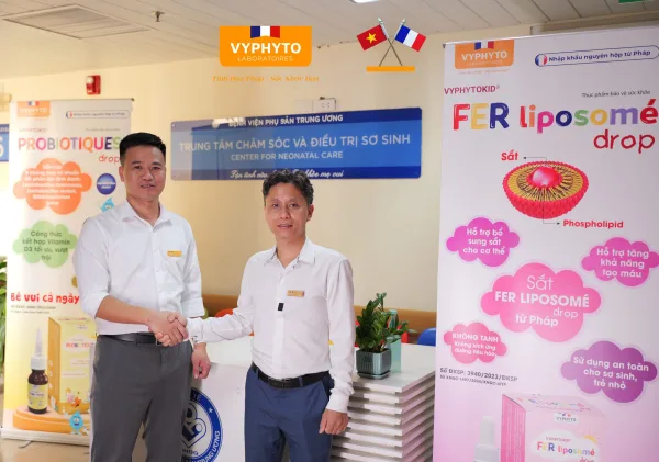 Chia Sẻ Dinh Dưỡng Giữa Vyphyto Pháp và Trung Tâm Chăm Sóc Điều Trị Sơ Sinh, Bệnh Viện Phụ Sản Trung Ương